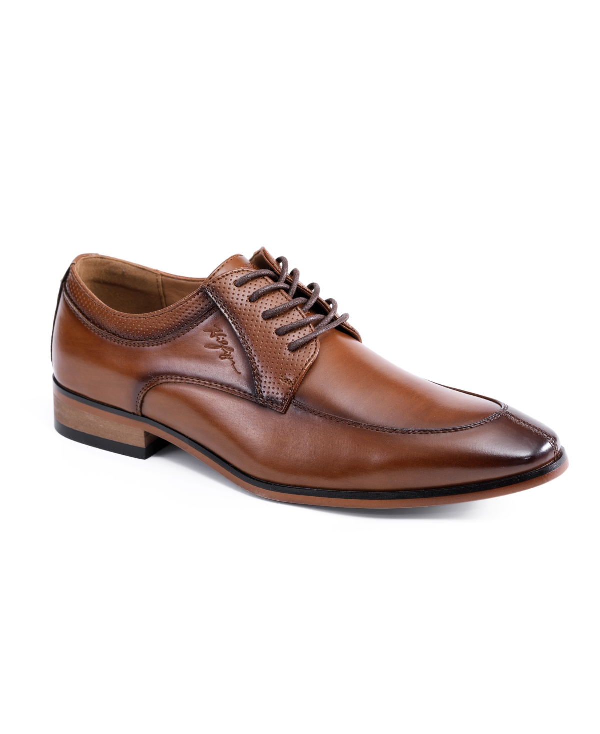 Tommy Hilfiger Men's Sanoro Split Toe Dress Shoes In Medium Brown