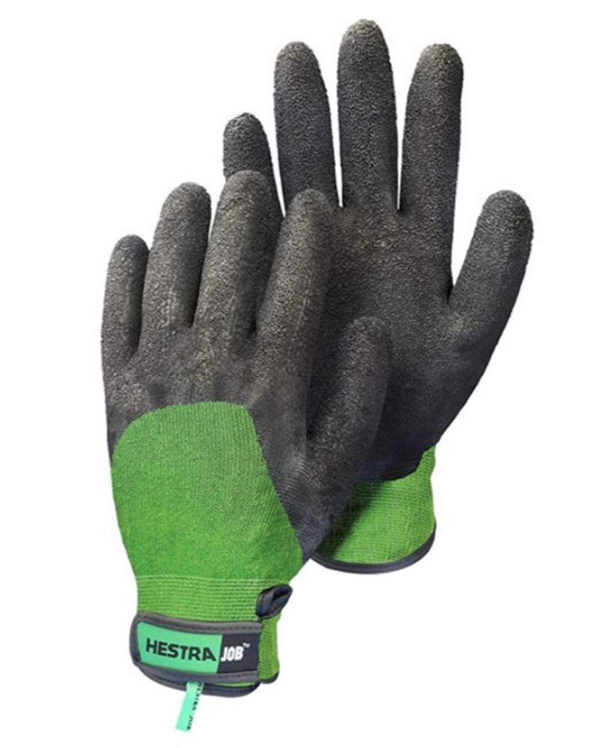 Gardening Work: Men's Rayon Garden Gloves, Black/Green - Black and Green
