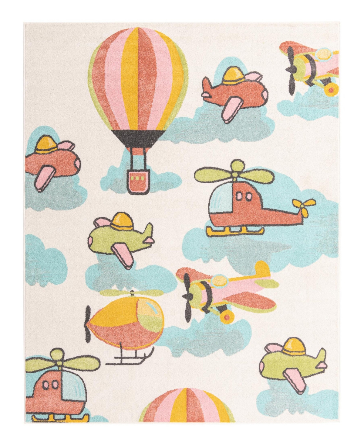 Bayshore Home Campy Kids Flying High 7'10" X 10' Area Rug In Multi