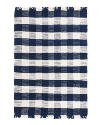 Bayshore Home Pure Plaid Indoor Outdoor Washable Ppd 01 Area Rug In Pink