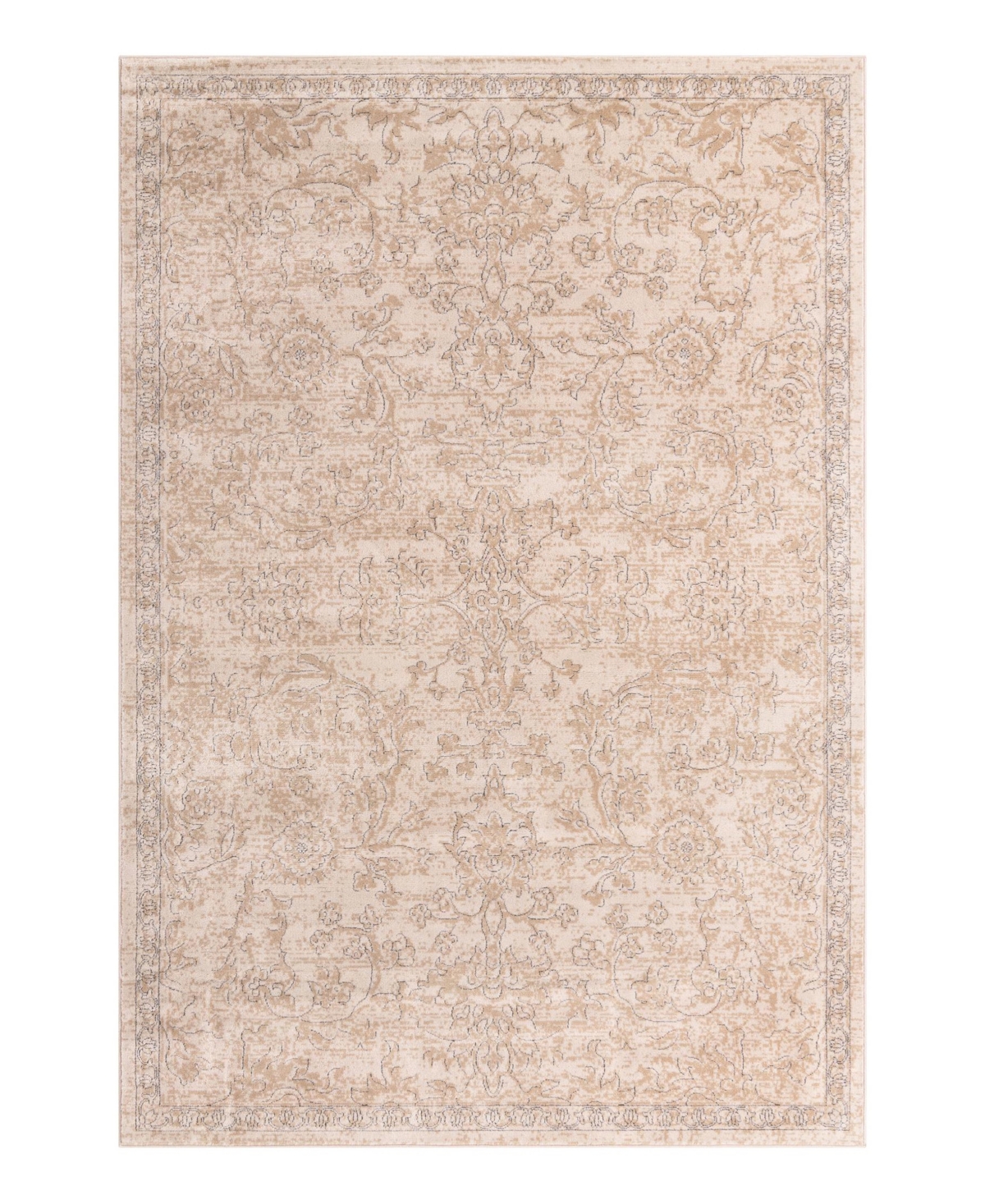 Bayshore Home Wheeler Wlr-02 8' X 11' Area Rug In Ivory