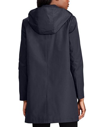 Lauren Ralph Lauren Women's Hooded A-Line Raincoat - Macy's
