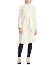 Ivory wrap coat on sale