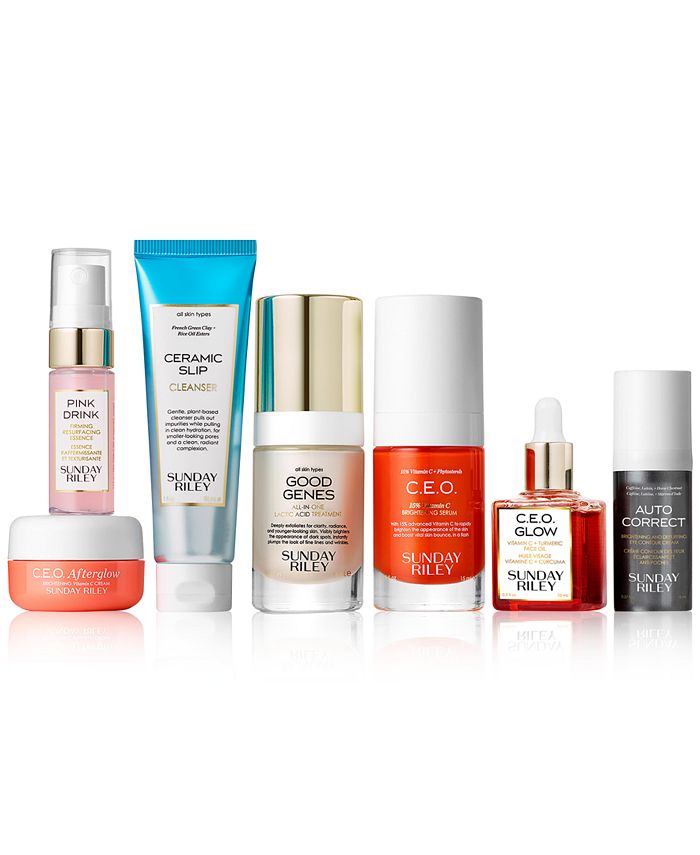 Set of 7 Sunday Riley 7-Pc. Wake Up With Me Complete Morning Routine Skincare Set