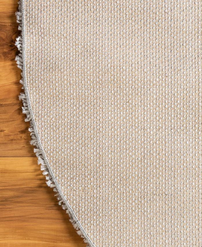 Bayshore Home Canton Shag Solid 7'10" x 10' Oval Area Rug & Reviews