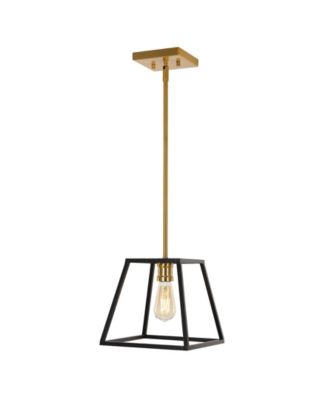 Girard 9.25" 1-Light Farmhouse Industrial Iron LED Pendant