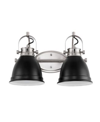 Phineas 16.25" 2-Light Farmhouse Bohemian Iron LED Vanity