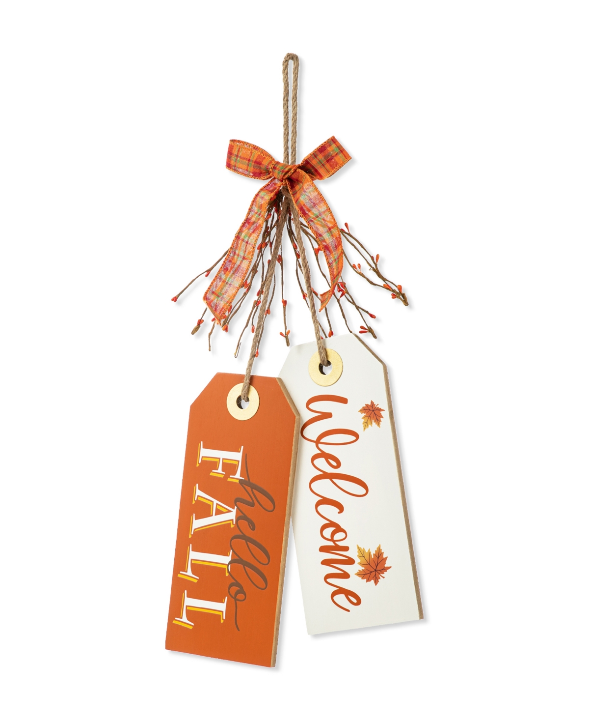 Glitzhome 24" H Fall Wooden Door Hanger In Multi