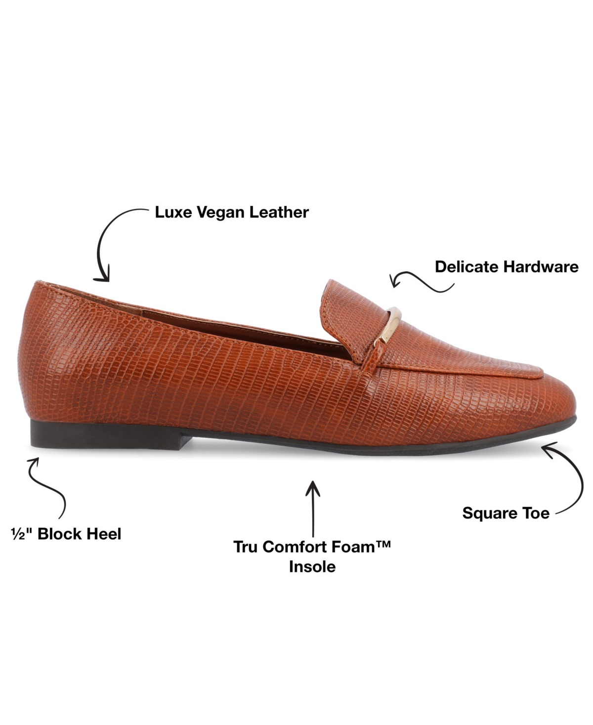 Shop Journee Collection Women's Wrenn Slip On Loafers In Cognac