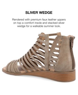 Women's Delilah Gladiator Sliver Wedge Sandals