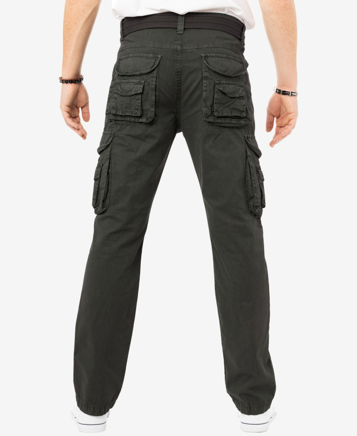 X-Ray Men's Belted Cargo Pants
