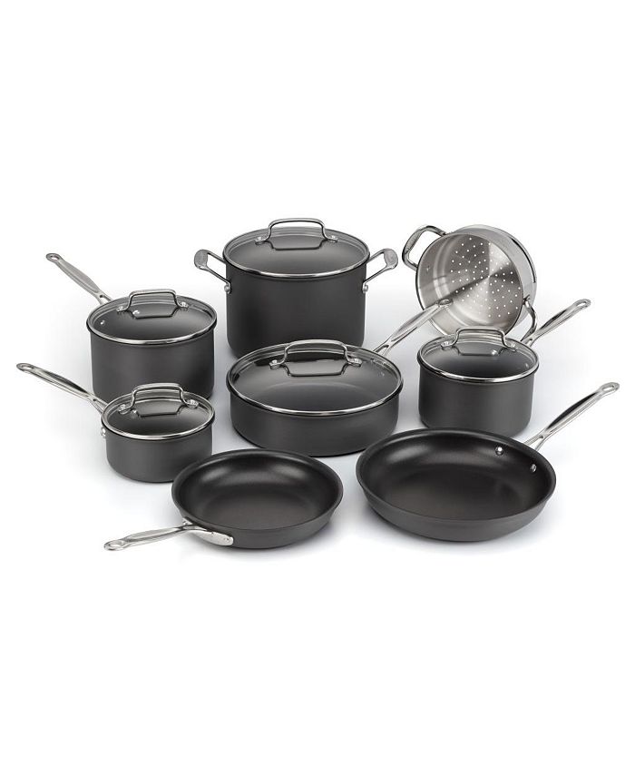 Cuisinart Classic 13pc Stainless Steel Cookware Set Light Silver : Target