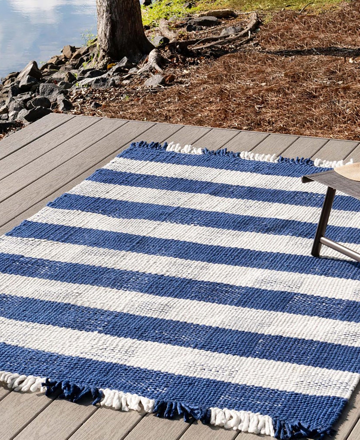 Bayshore Home Pure Plaid Indoor Outdoor Washable Ppd-01 Area Rug