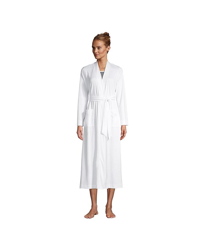 Lands' End Women's Supima Cotton Long Robe Macy's