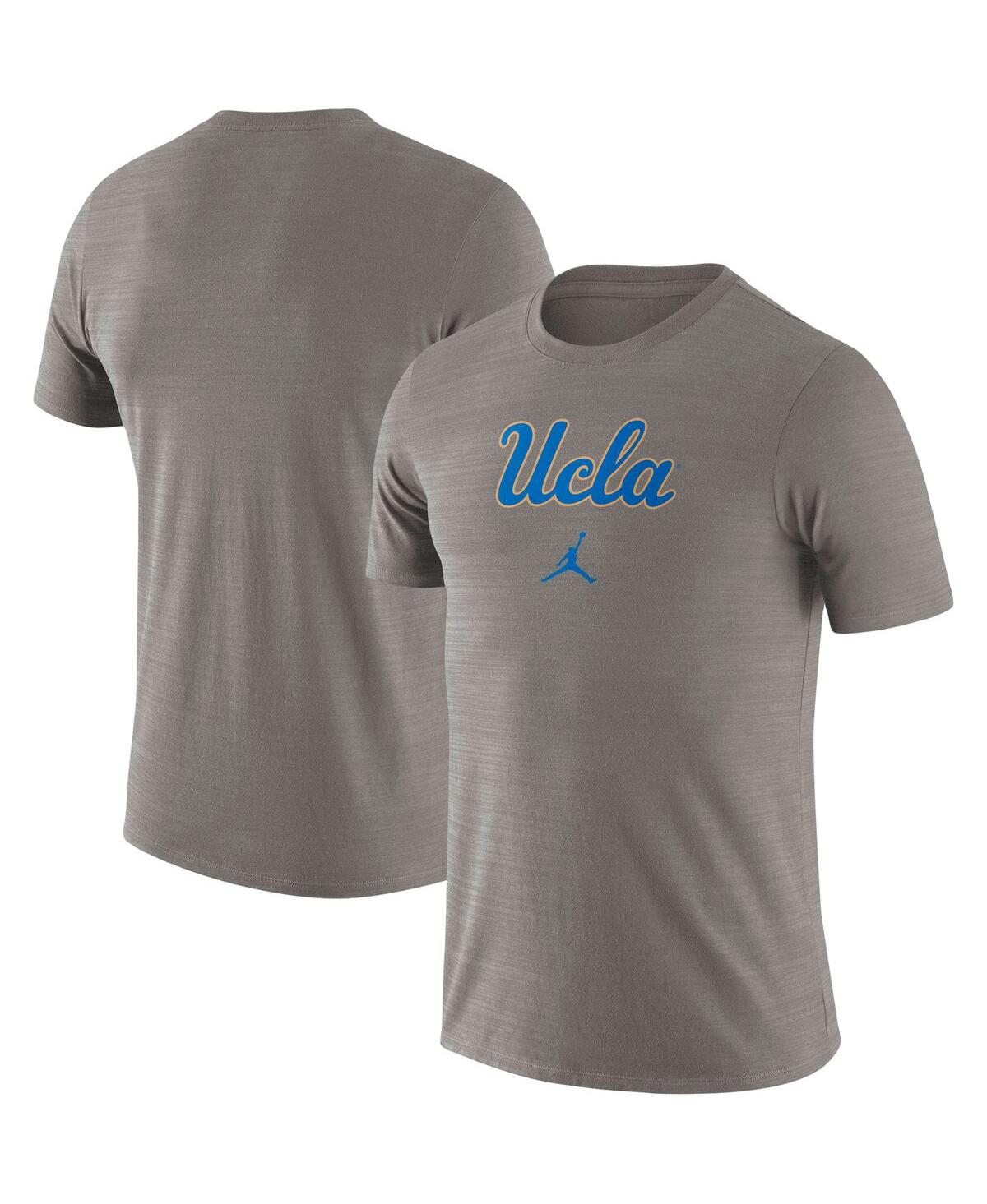 Shop Jordan Men's  Heather Gray Ucla Bruins Team Issue Velocity Performance T-shirt