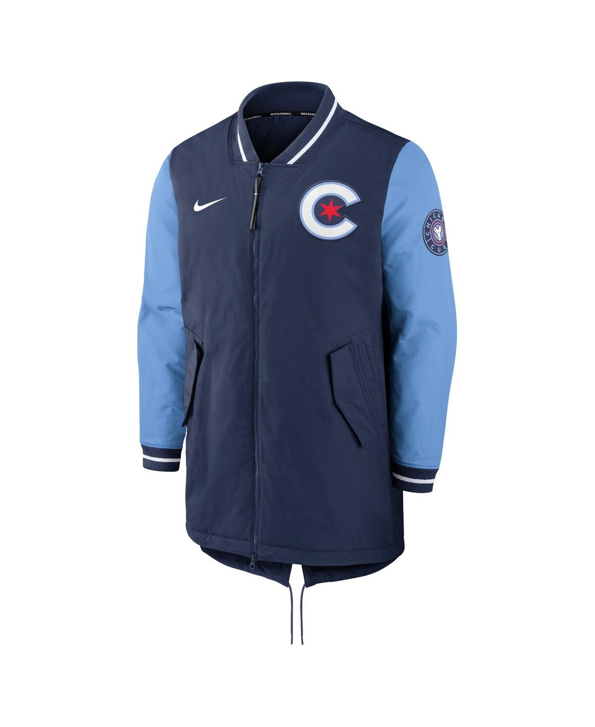 Shop Nike Men's  Navy Chicago Cubs Authentic Collection City Connect Dugout Performance Full-zip Jacket