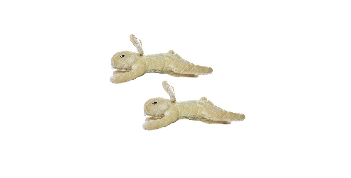 Massive Nature Rabbit Brown, 2-Pack Dog Toys - Brown