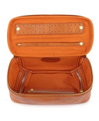 Celosia Rectangular Leather Jewelry Case