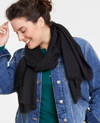 On 34th - Women's Solid Supersoft Wrap Scarf