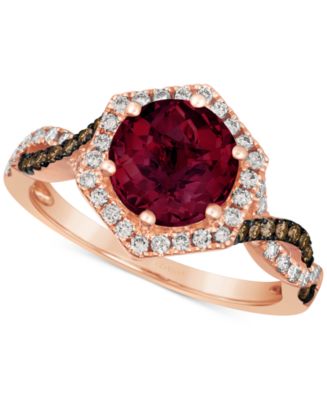 Le Vian® Raspberry Rhodolite (2-1/2 ct. t.w.) & Diamond (3/8 ct. t.w ...