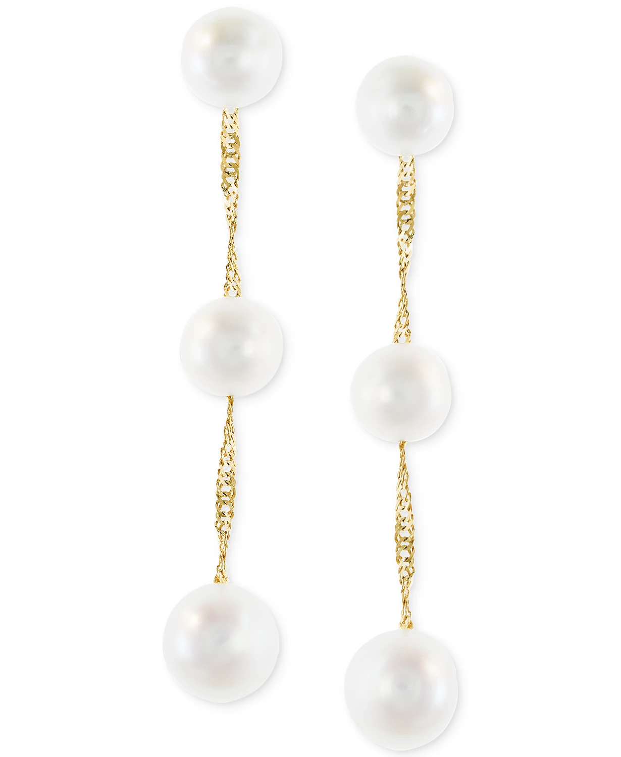 Double pearl studs from ASOS inspired by Carla Elite style