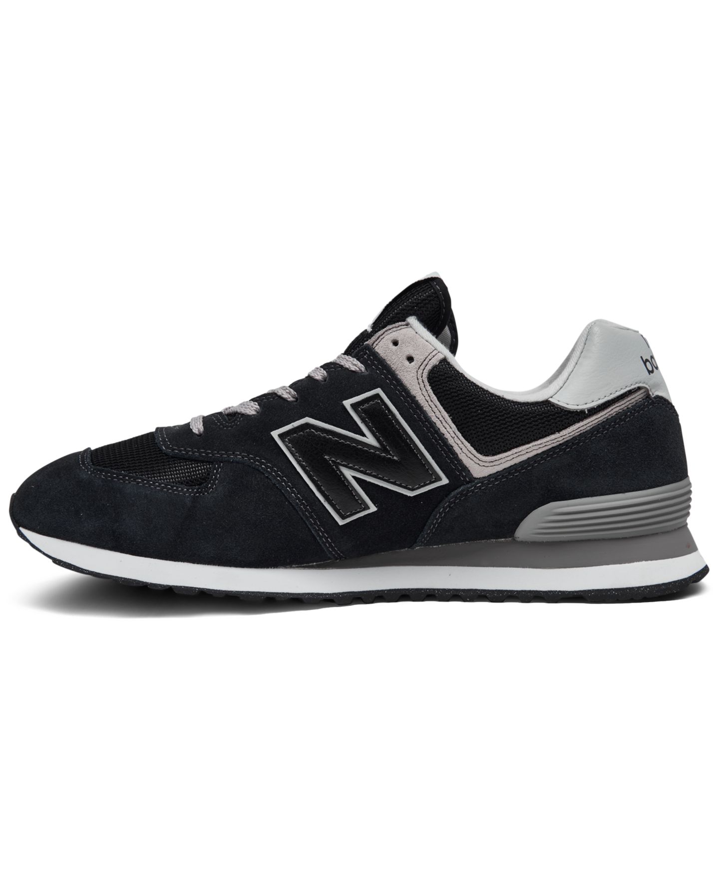 Мужские кроссовки New Balance 574 Casual, цвет: Чёрный / Белый — фото 3