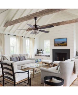 Cammy 52" 3-Light Traditional Transitional Iron LED CEILING FAN