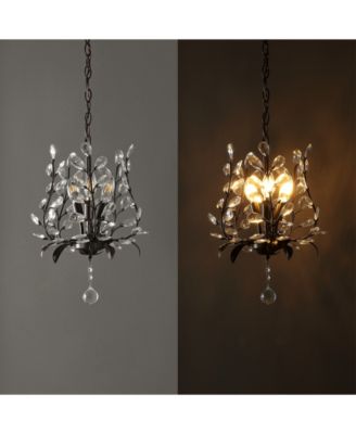 Adoria 12" 3-Light Contemporary Bohemian Iron, Acrylic LED Pendant