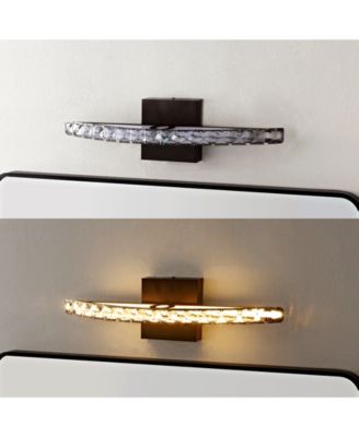 Alyson 18" 1-Light Bohemian Industrial Iron, Acrylic Integrated LED Vanity Light