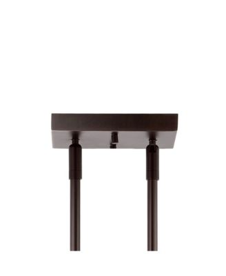 Marlowe 32.5" 3-Light Farmhouse Industrial Iron, Glass Linear LED Pendant