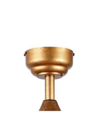 Erin 52" 3-Light Rustic Farmhouse Iron, Wood Bead Mobile-App, Remote-Controlled LED Ceiling Fan