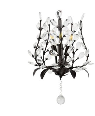 Adoria 12" 3-Light Contemporary Bohemian Iron, Acrylic LED Pendant