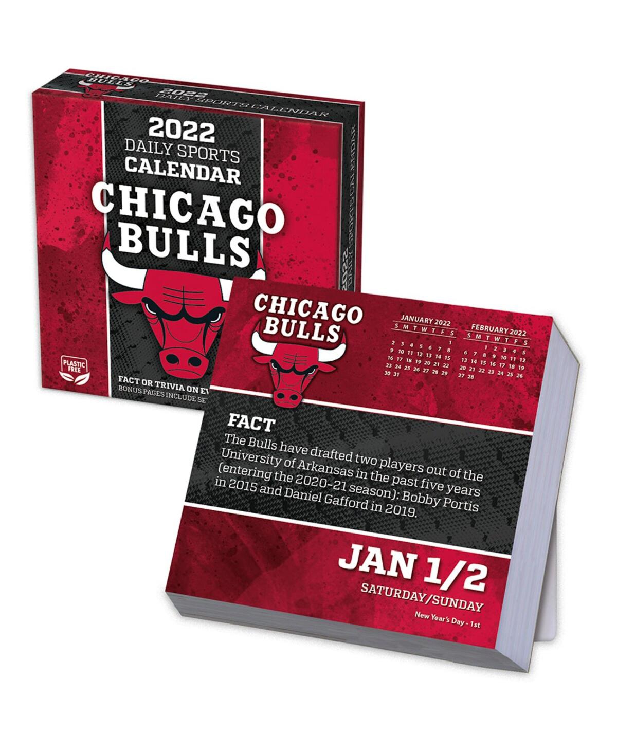 Turner Licensing Chicago Bulls 2022 Box Calendar In Multi