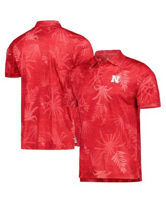 Men's Scarlet Nebraska Huskers Palms Team Polo Shirt