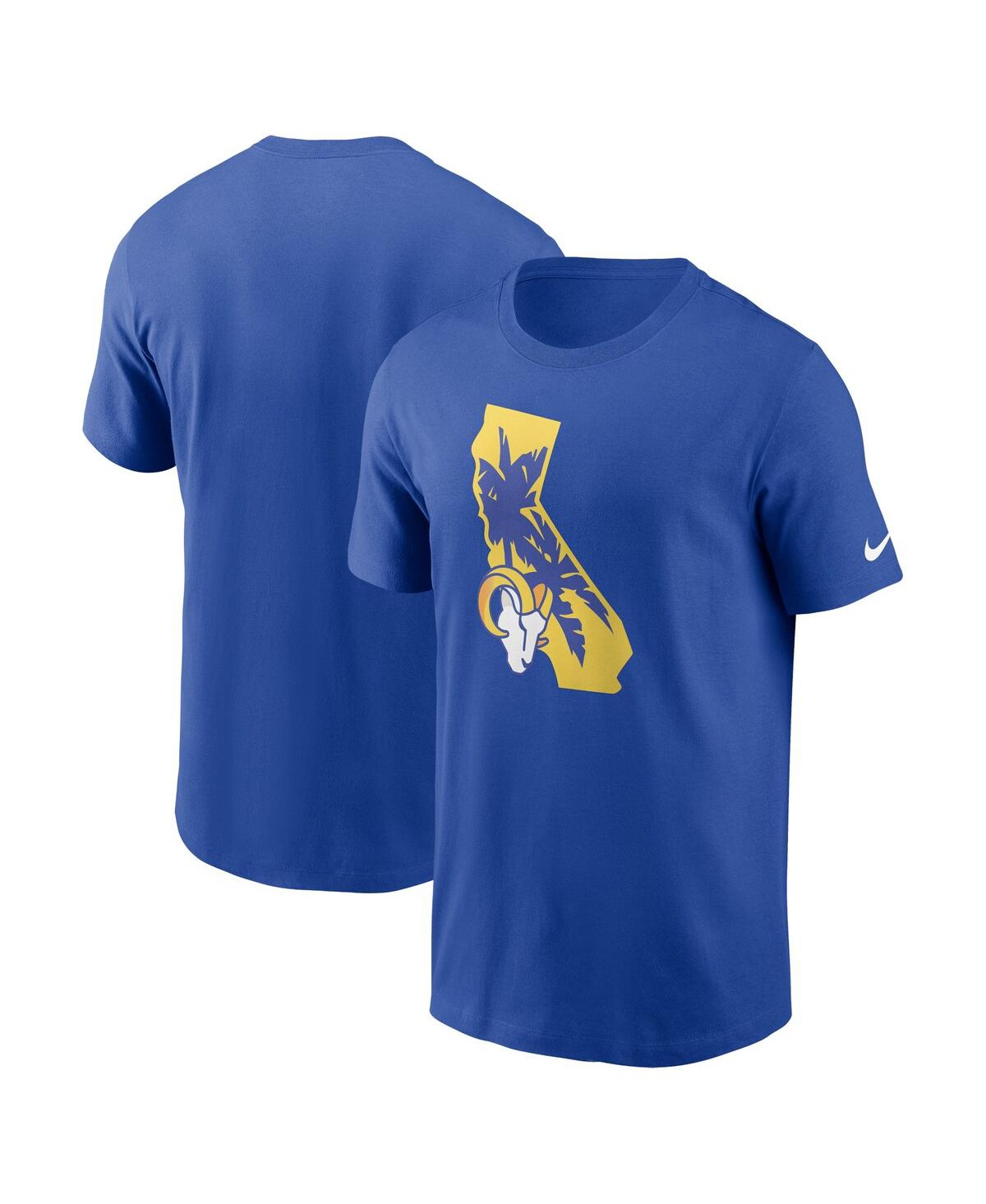 Shop Nike Men's  Royal Los Angeles Rams Local Essential T-shirt