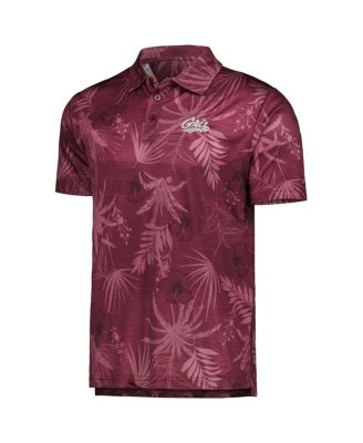 Men's Maroon Montana Grizzlies Palms Team Polo Shirt
