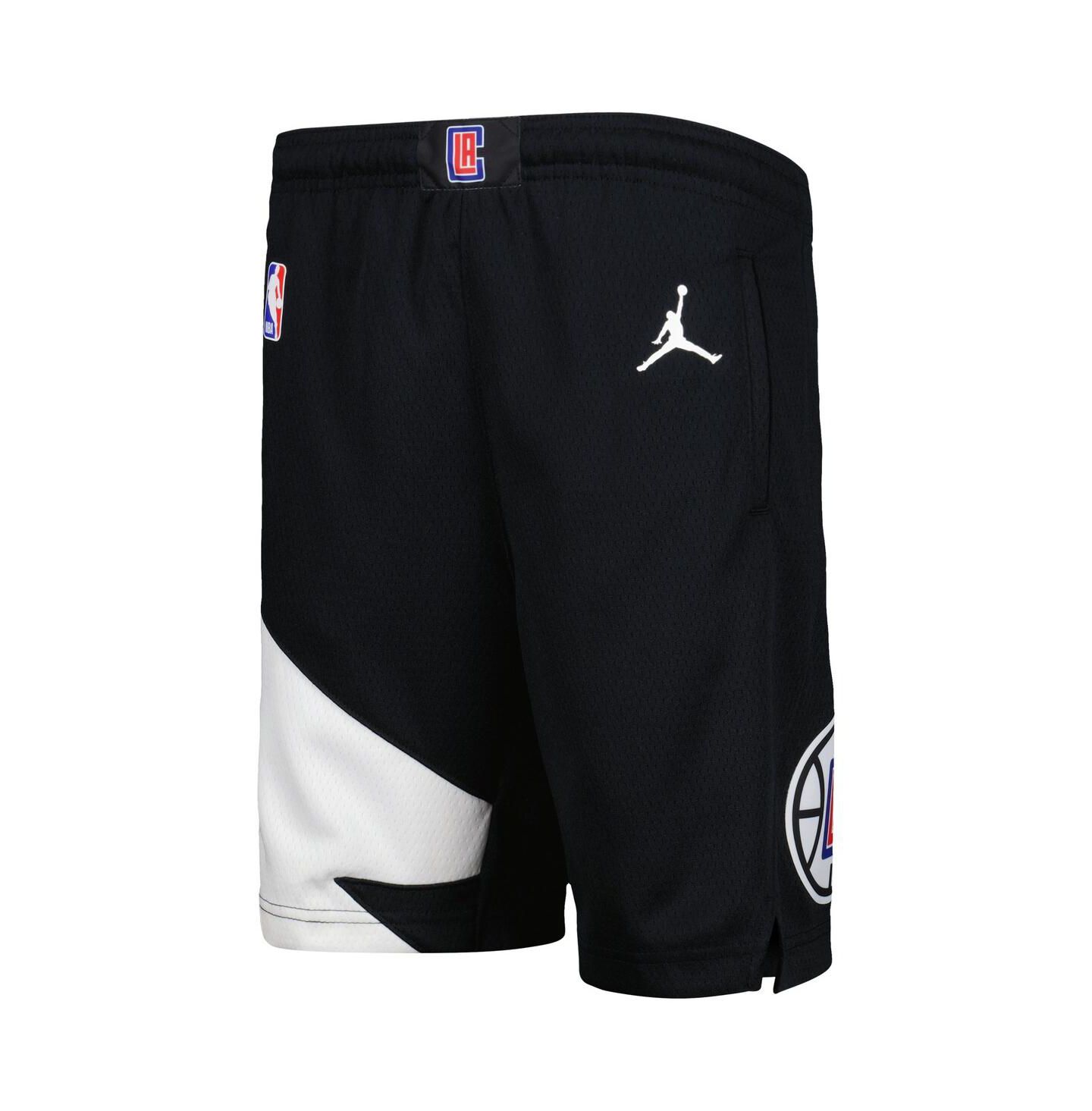 Детские шорты Jordan Black LA Clippers Statement Edition Swingman Performance — фото 3