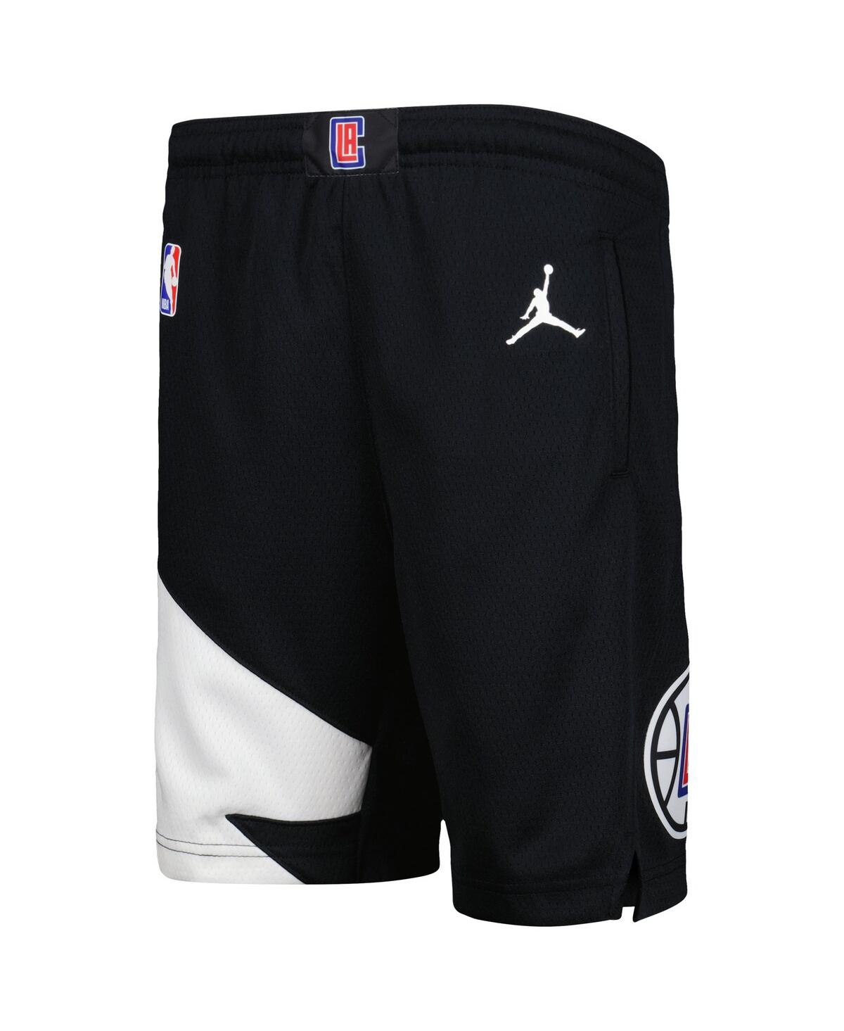 Jordan Big Boys And Girls  Brand Black La Clippers Statement Edition Swingman Performance Shorts In Black