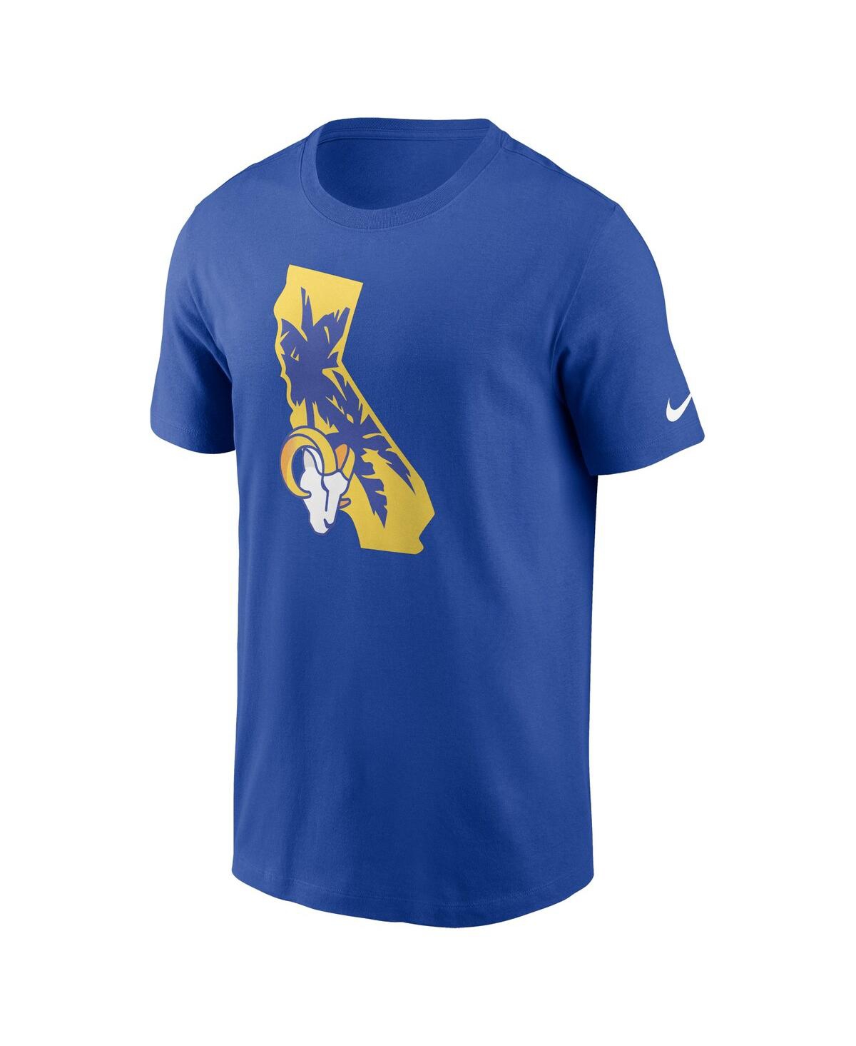 Shop Nike Men's  Royal Los Angeles Rams Local Essential T-shirt