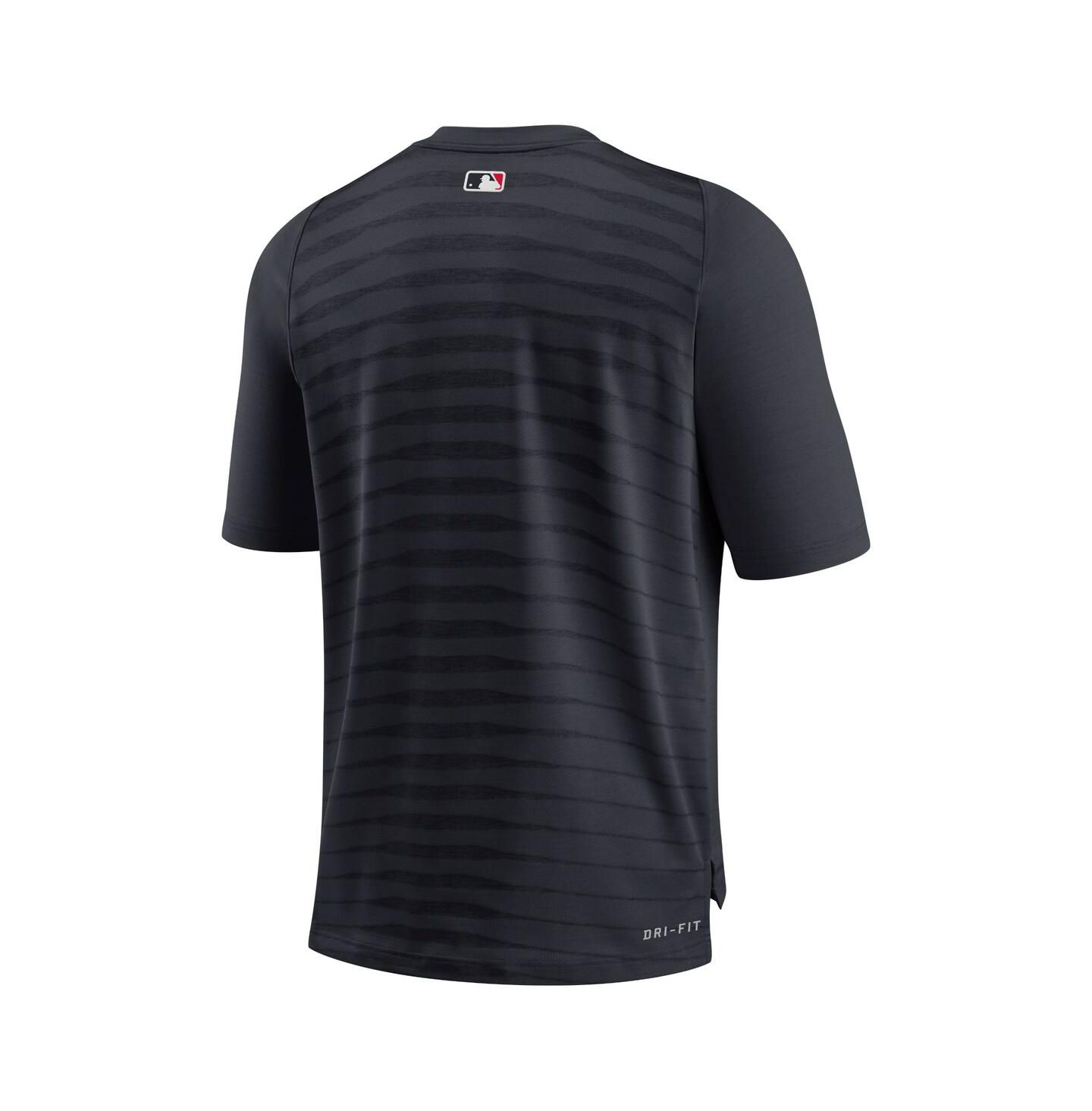 Мужская футболка Nike Minnesota Twins Navy Authentic Collection Pregame Raglan Performance V-Neck — фото 4