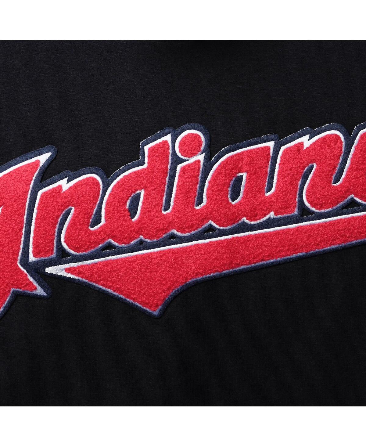Shop Pro Standard Men's  Navy Cleveland Indians Team Logo T-shirt