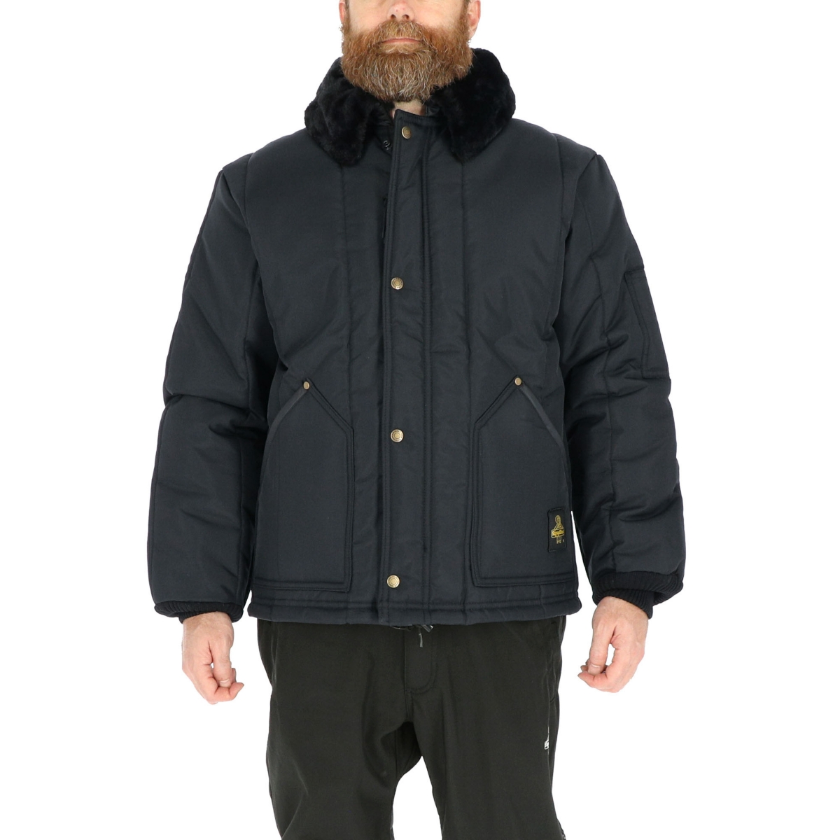 Big & Tall Insulated Iron-Tuff Arctic Jacket with Soft Fleece Collar - Navy