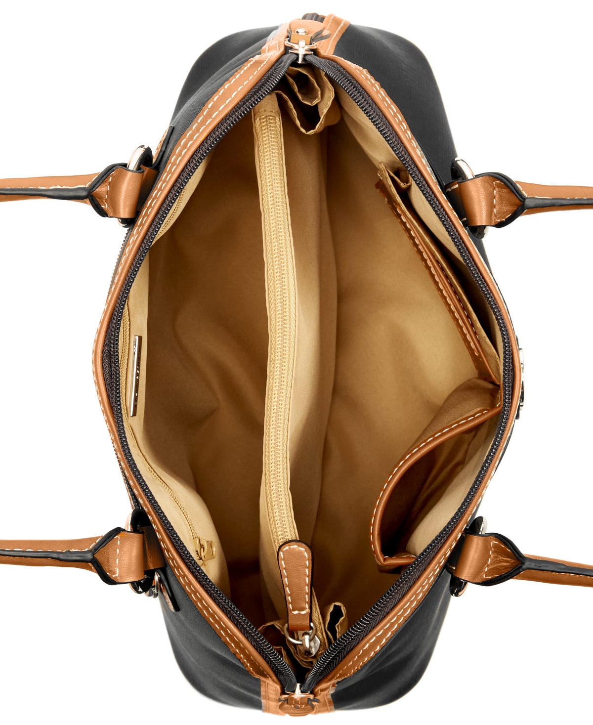 Giani Bernini Signature Colorblock Dome Satchel, Created for Macy's