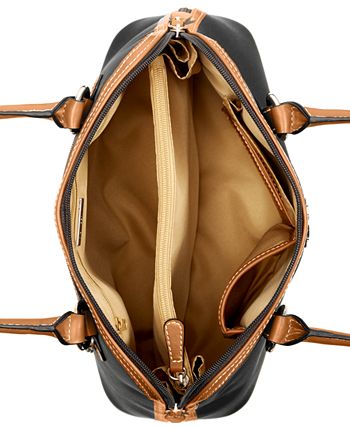 Giani Bernini Handbag Block Signature Dome Satchel, $75, Macy's