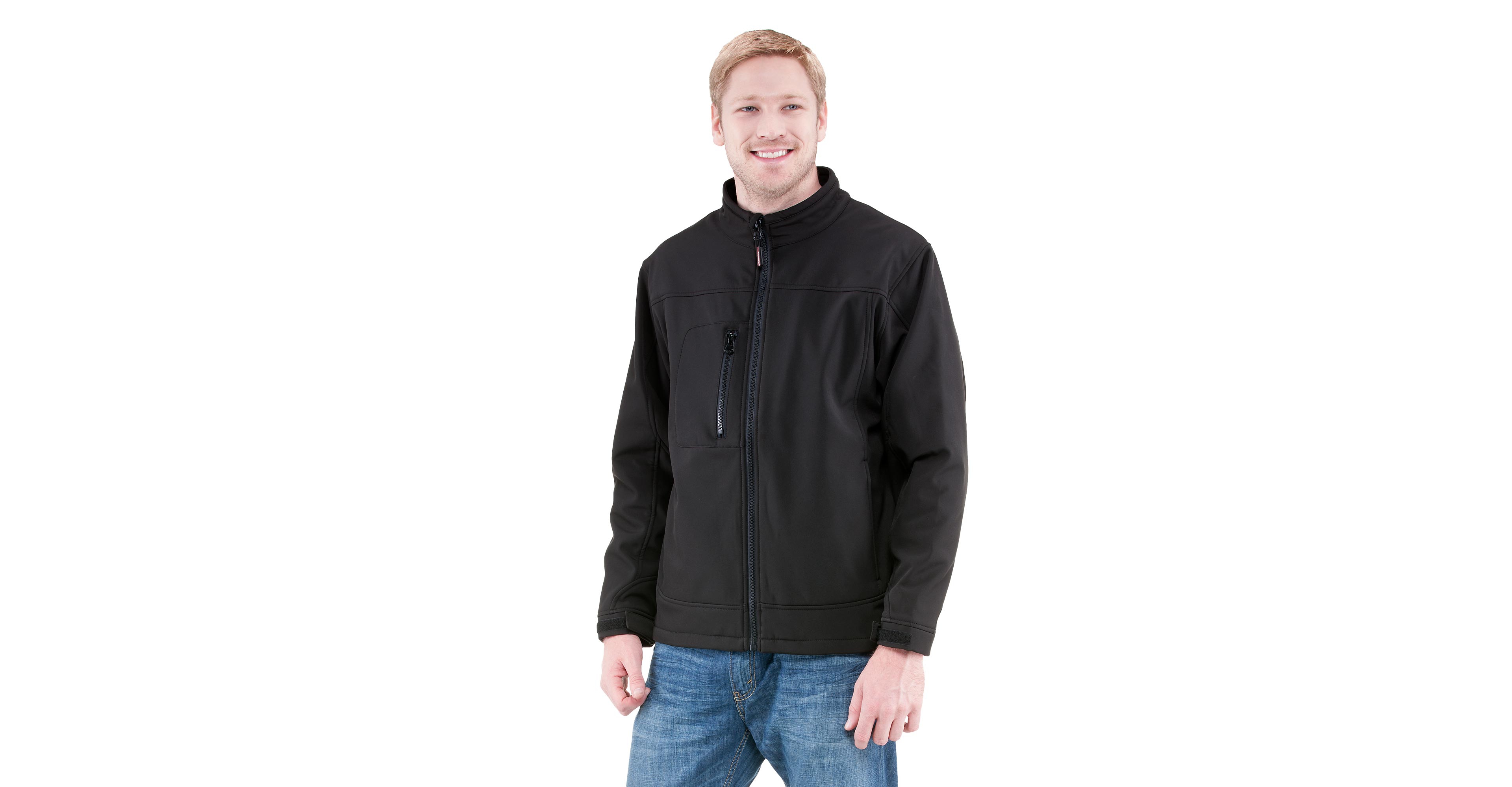 RefrigiWear Big & Tall Warm Insulated Softshell Jacket with Soft Micro-Fleece Lining