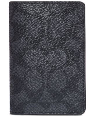 COACH - Men's Signature Canvas Logo Card Wallet