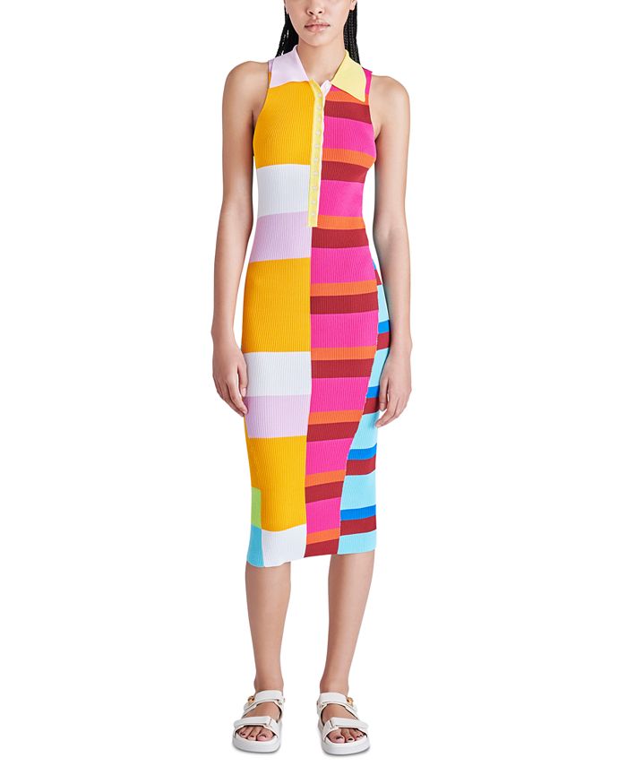 Steve Madden Women's Evelyn Color-Blocked Midi Dress - Macy's