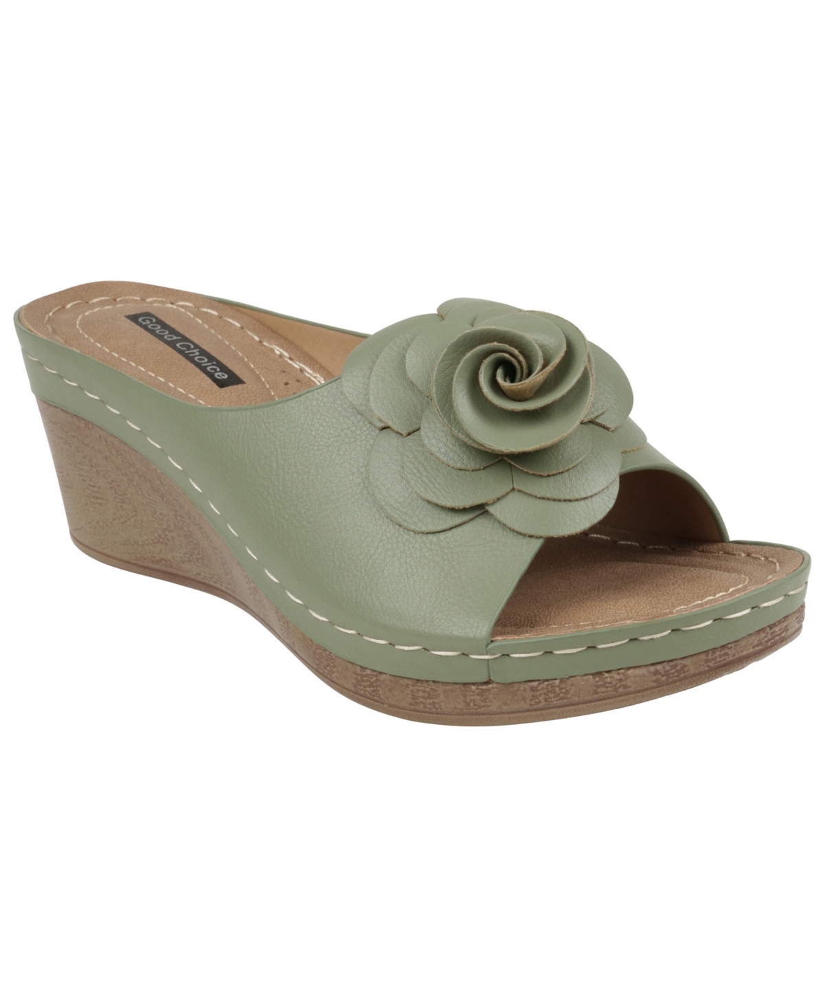 Gc Shoes Tokyo Floral Wedge Sandal In Mint