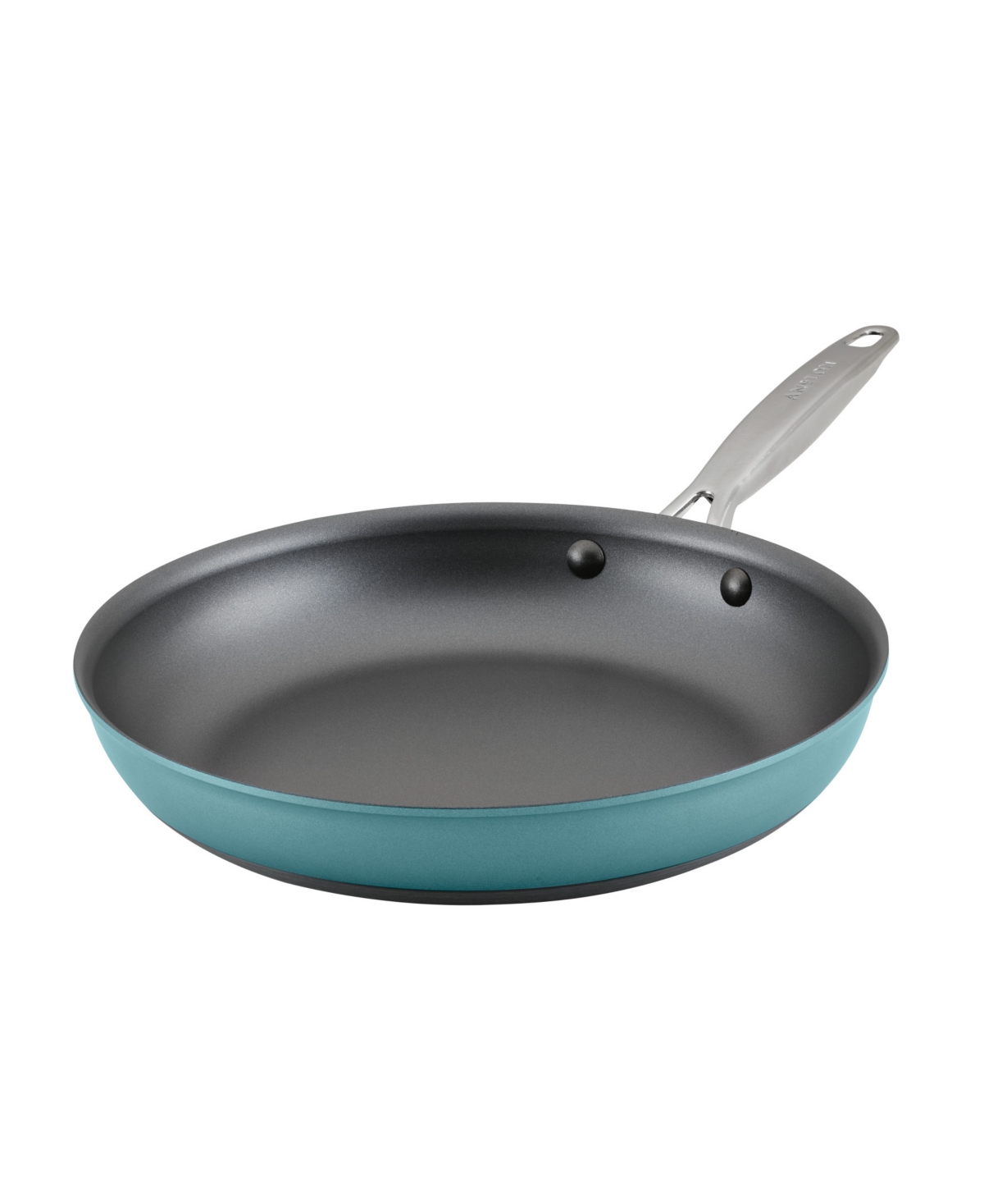 Shop Anolon Achieve Hard Anodized Nonstick 12" Frying Pan In Teal