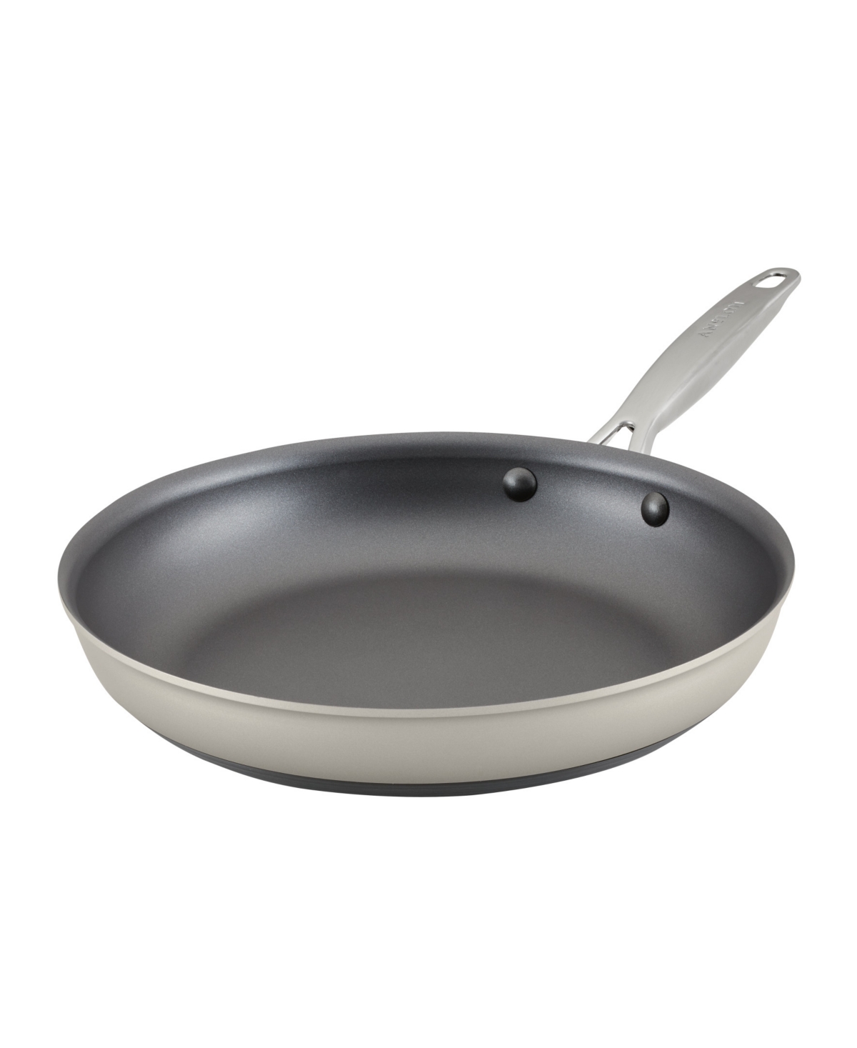 Shop Anolon Achieve Hard Anodized Nonstick 12" Frying Pan In Silver